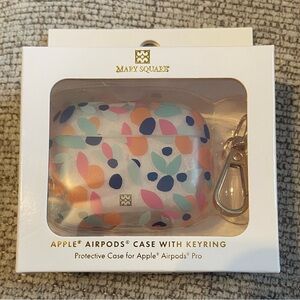 New in box Mary Square AirPod Pro cover with ring clip